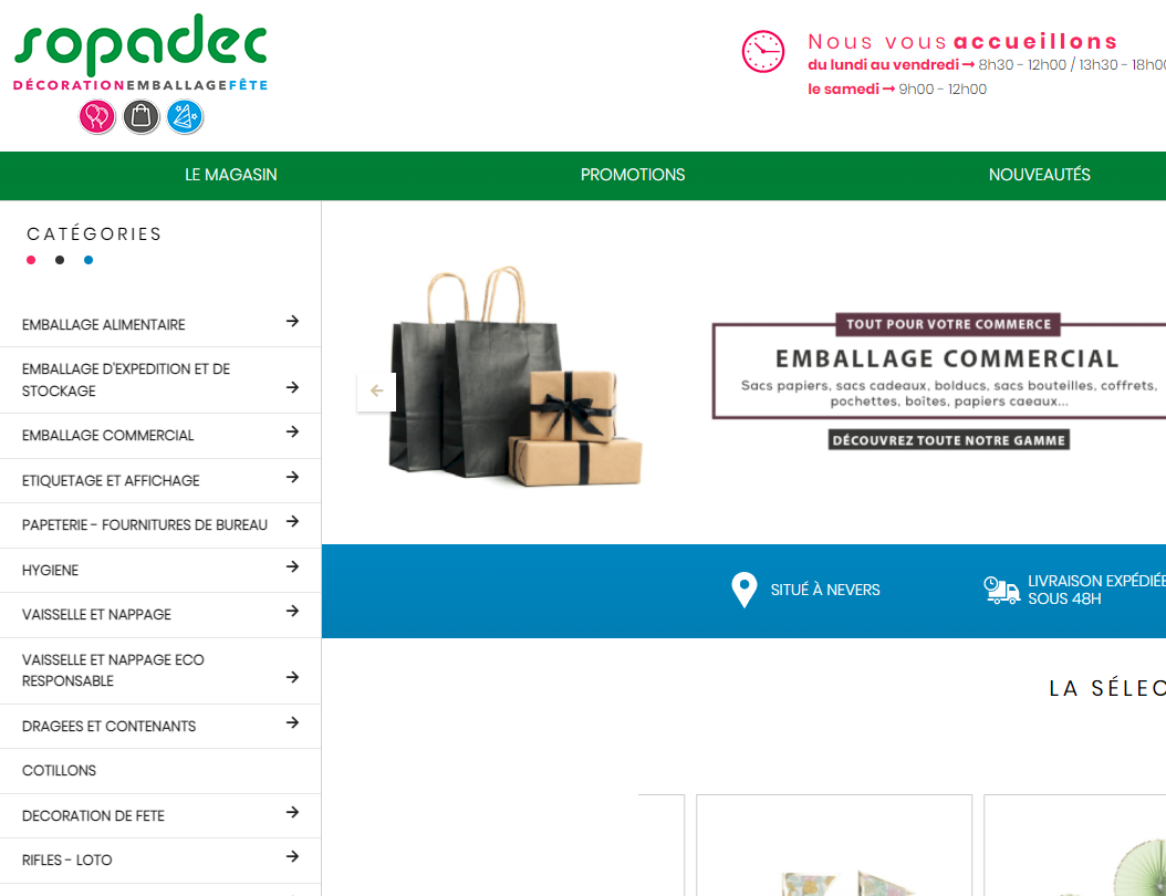 Sopadec - Site emballage
