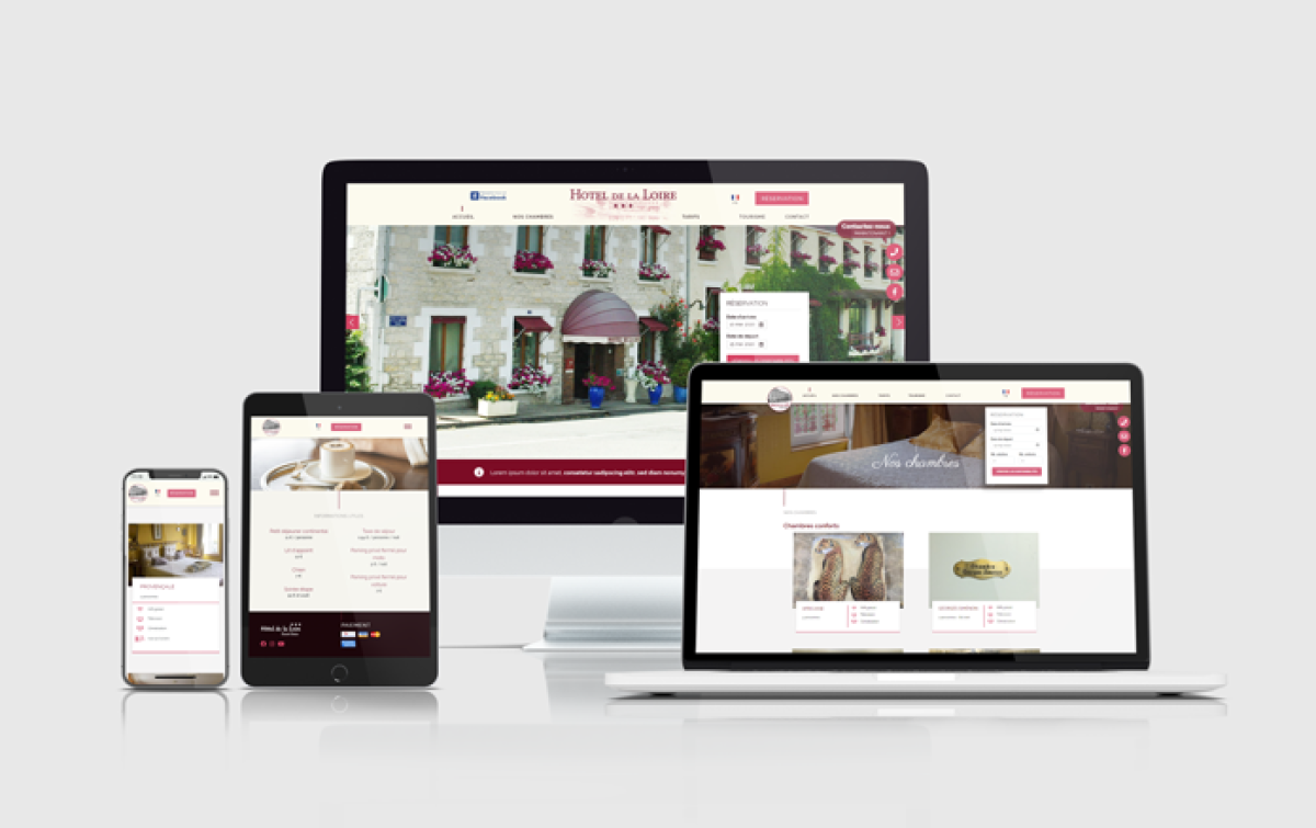 Création de site web pour l'Hôtel de la Loire